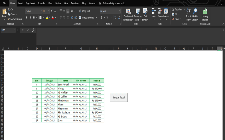 Menyimpan Tabel di Excel Menjadi Format Gambar